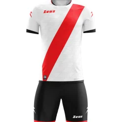 Zeus Icon Teamwear Set Trikot mit Shorts weiß rot