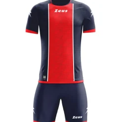 Zeus Icon Teamwear Set Trikot mit Shorts navy rot