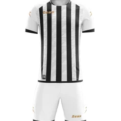 Zeus Icon Teamwear Set Trikot mit Shorts schwarz weiß