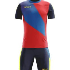 Zeus Kit Alex Herren Trikot-Set mit Shorts rot royal