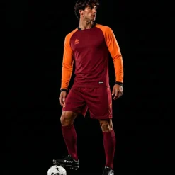 Zeus Kit Athos Herren Trikot-Set 2-tlg. granata/arancio