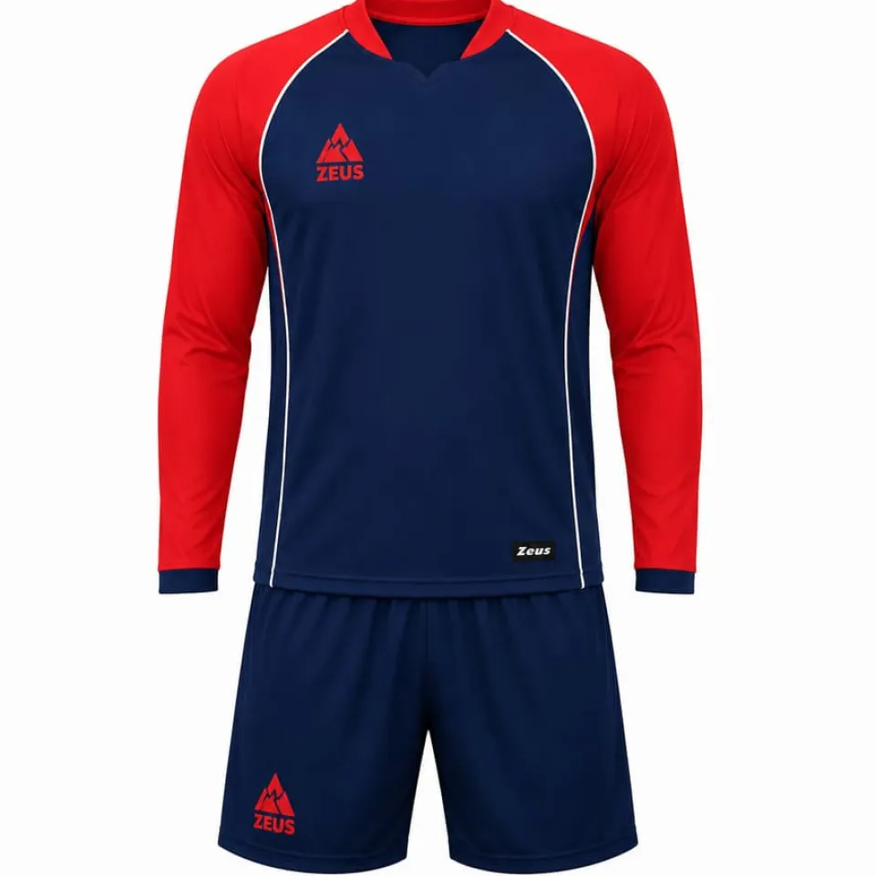 Zeus Kit Athos Herren Trikot-Set 2-tlg. blu/rosso