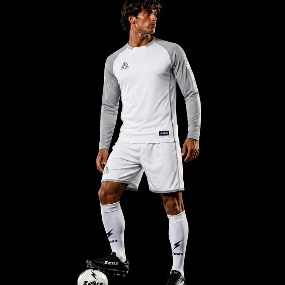 Zeus Kit Athos Herren Trikot-Set 2-tlg. bianco/grigio