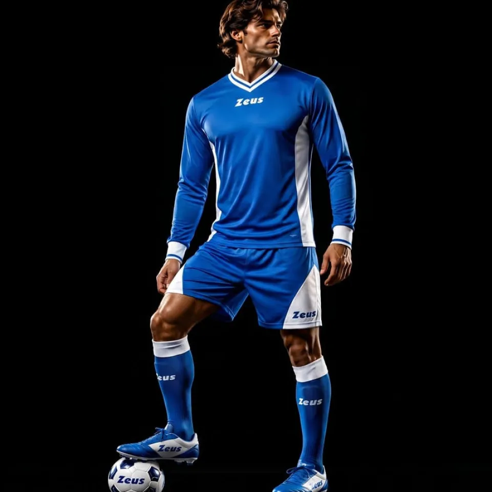Zeus Kit Dedalo Trikot-Set 2-teilig royal/bianco