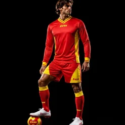 Zeus Kit Dedalo Trikot-Set 2-teilig rosso/giallo