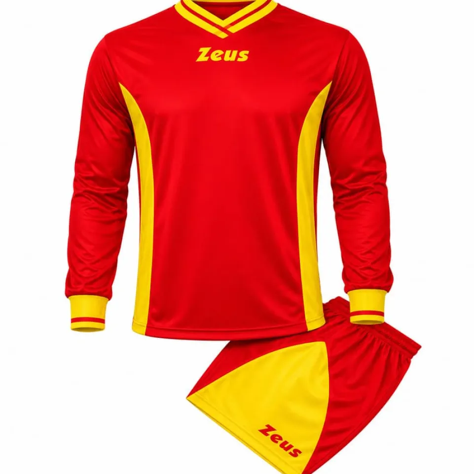 Zeus Kit Dedalo Trikot-Set 2-teilig rosso/giallo