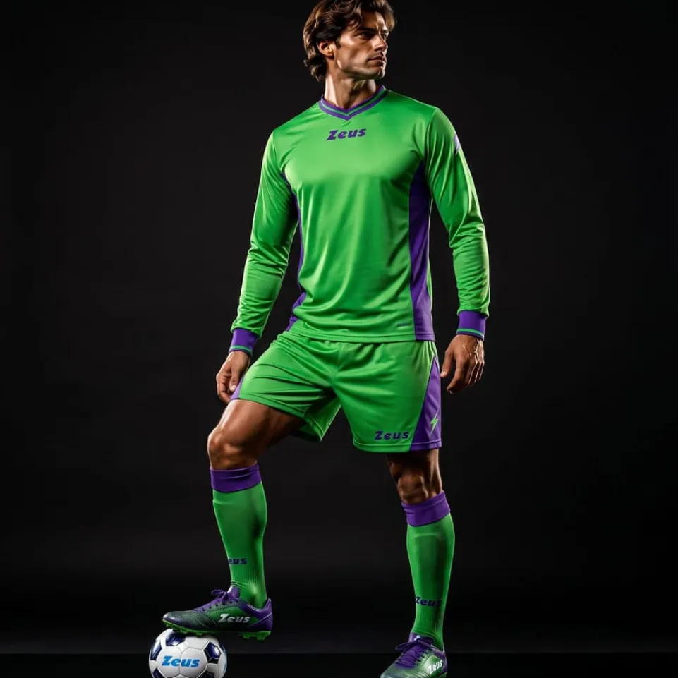 Zeus Kit Dedalo Trikot-Set 2-teilig verde/blu