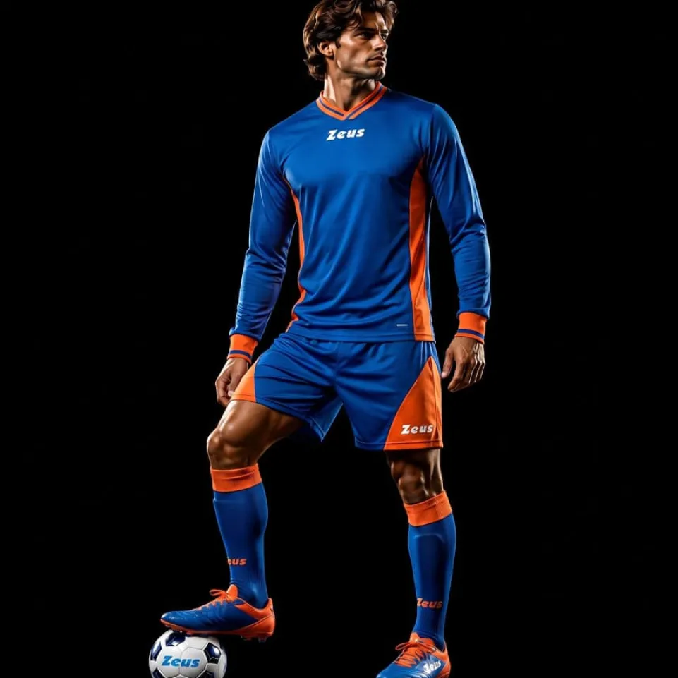 Zeus Kit Dedalo Trikot-Set 2-teilig blu/rosso