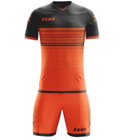 Zeus Kit Elios Trikot-Set + Shorts 2-teilig arancio fluo/nero
