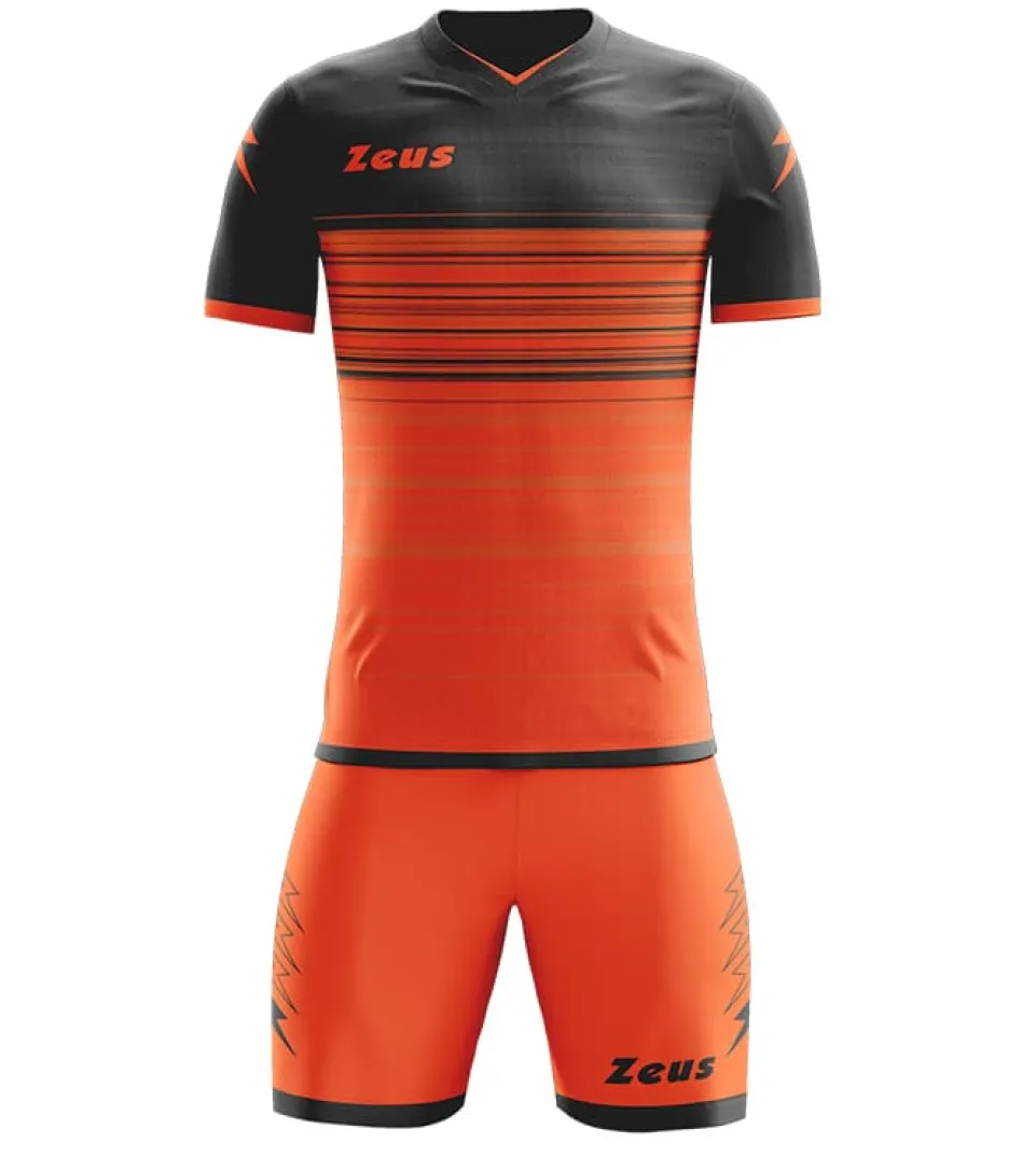 Zeus Kit Elios Trikot-Set + Shorts 2-teilig arancio fluo/nero