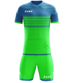 Zeus Kit Elios Trikot-Set + Shorts 2-teilig light royal/verde fluo