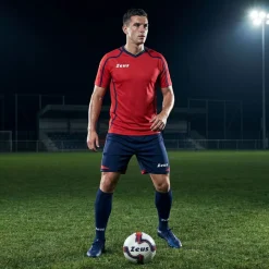 Zeus Kit Fauno Trikot-Set 2-teilig blu/rosso