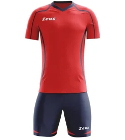 Zeus Kit Fauno Trikot-Set 2-teilig blu/rosso