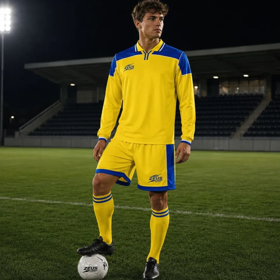 Zeus Kit Hermes Trikot-Set 2-teilig giallo/royal/bianco
