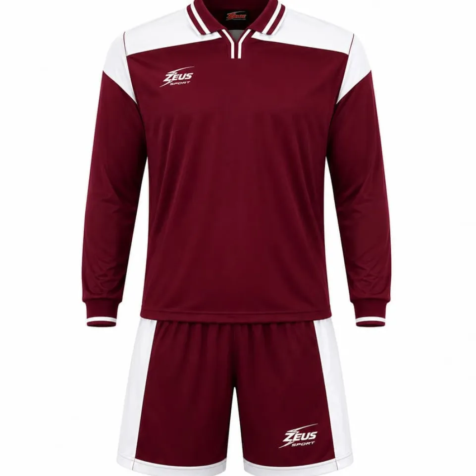Zeus Kit Hermes Trikot-Set 2-teilig granata/bianco/nero