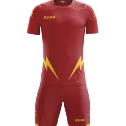 Zeus Kit Hero Trikot-Set mit Shorts rot gelb