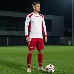 Zeus Kit Pippo Trikot-Set + Shorts 2-teilig bianco/rosso