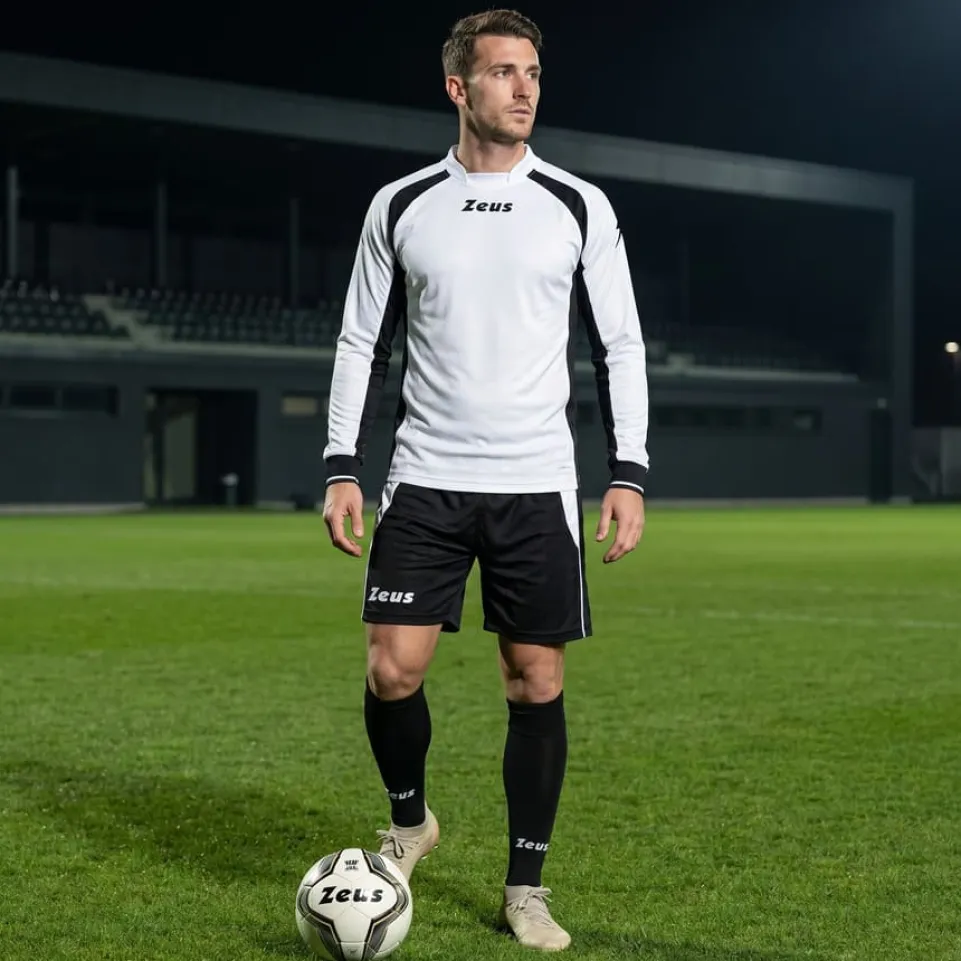 Zeus Kit Pippo Trikot-Set + Shorts 2-teilig bianco/nero
