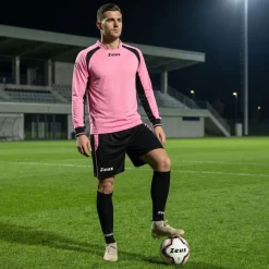 Zeus Kit Pippo Trikot-Set + Shorts 2-teilig rosa/nero
