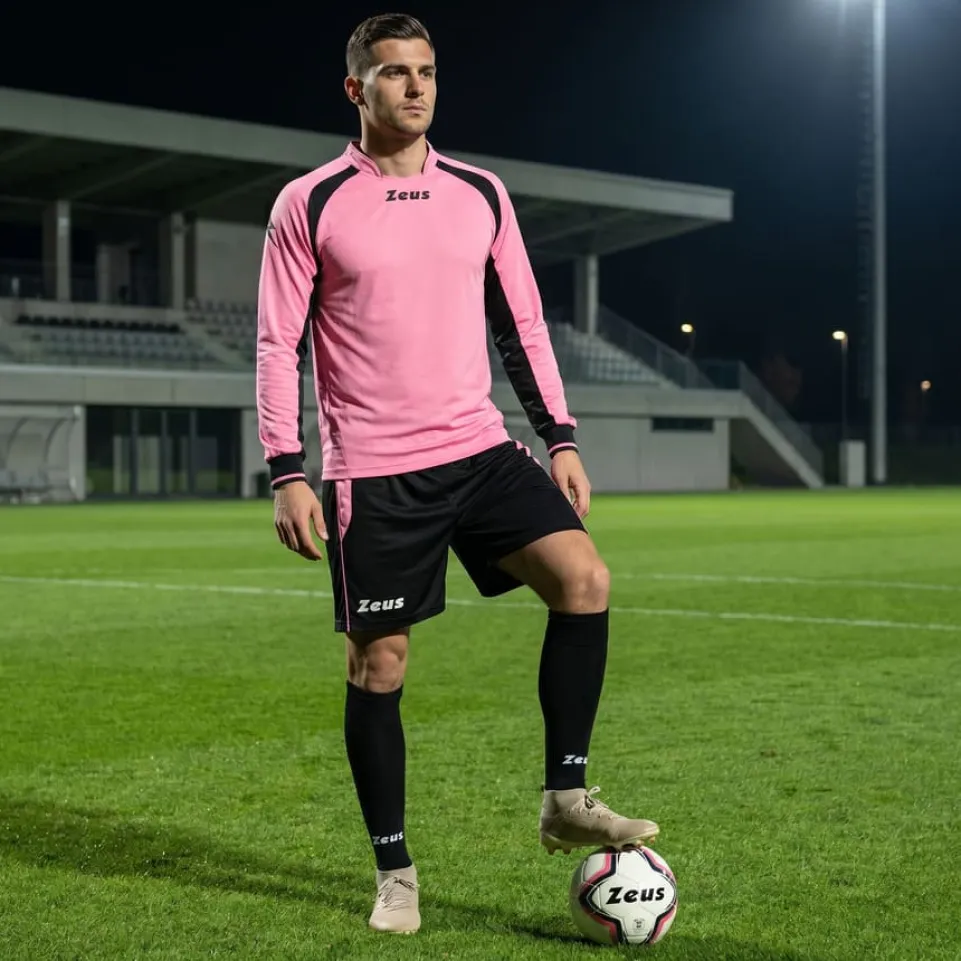 Zeus Kit Pippo Trikot-Set + Shorts 2-teilig rosa/nero