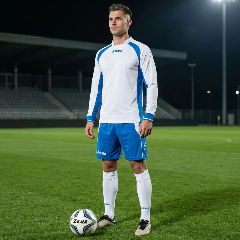 Zeus Kit Pippo Trikot-Set + Shorts 2-teilig bianco/royal