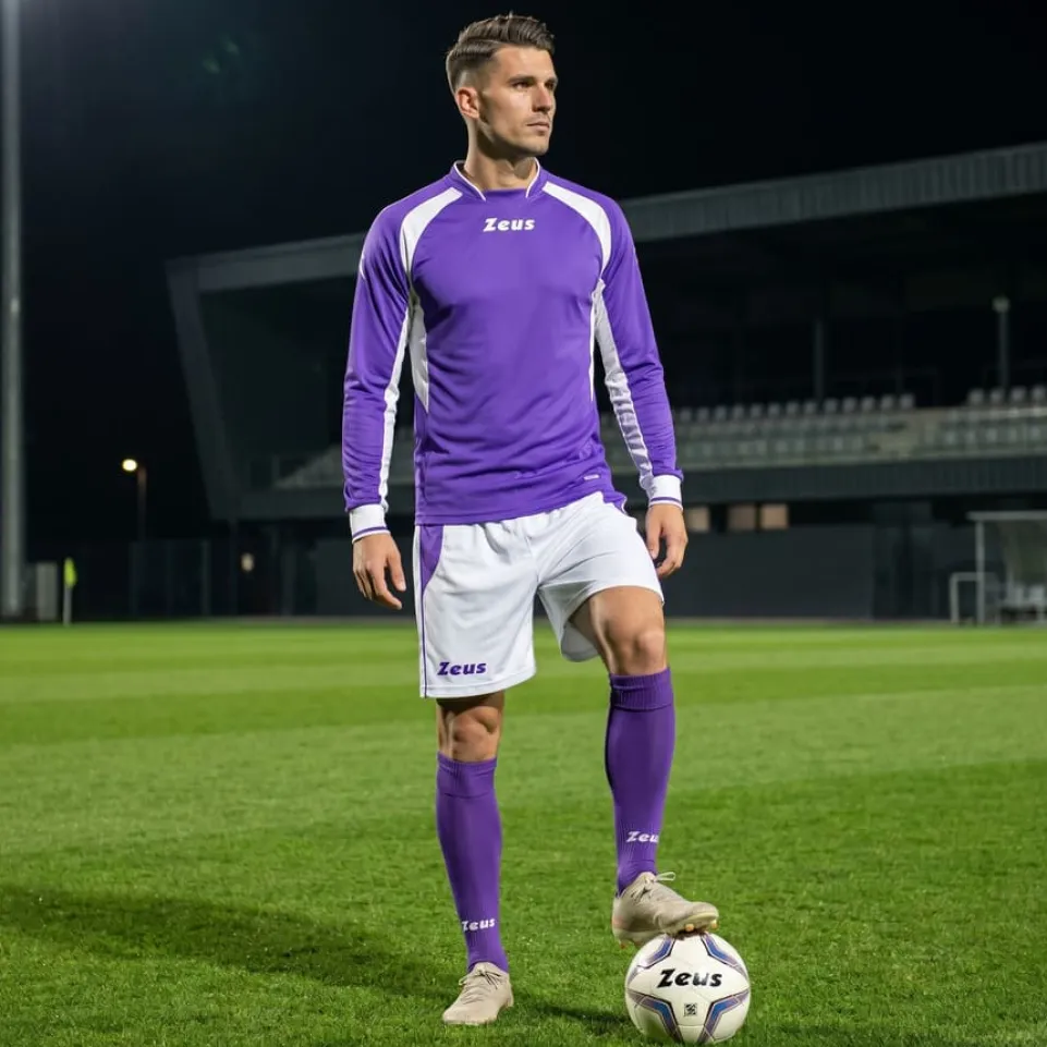 Zeus Kit Pippo Trikot-Set + Shorts 2-teilig viola/bianco