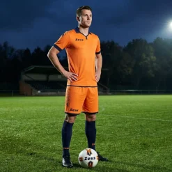 Zeus Kit Scorpion Trikot + Shorts Set arancio/blu