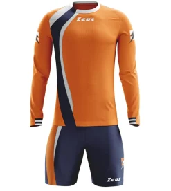 Zeus Kit Spagna Trikot-Set + Shorts 2-tlg. Ml arancio/blu