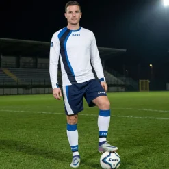 Zeus Kit Spagna Trikot-Set + Shorts 2-tlg. Ml bianco/blu