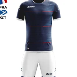 Zeus Mundial Teamwear Set Trikot mit Shorts navy weiß