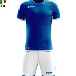 Zeus Mundial Teamwear Set Trikot mit Shorts royal weiß