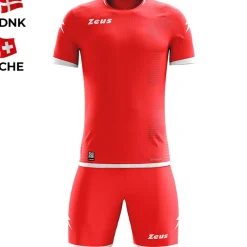 Zeus Mundial Teamwear Set Trikot mit Shorts rot