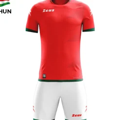 Zeus Mundial Teamwear Set Trikot mit Shorts rot weiß