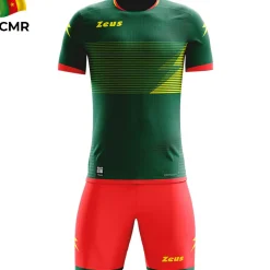 Zeus Mundial Teamwear Set Trikot mit Shorts grün rot