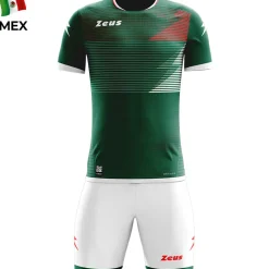 Zeus Mundial Teamwear Set Trikot mit Shorts grün weiß