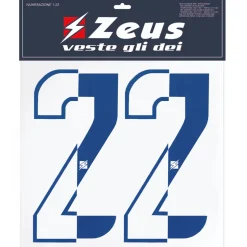 Zeus Nummern-Set 1-22 zum Aufbügeln 25cm Senior halb royal