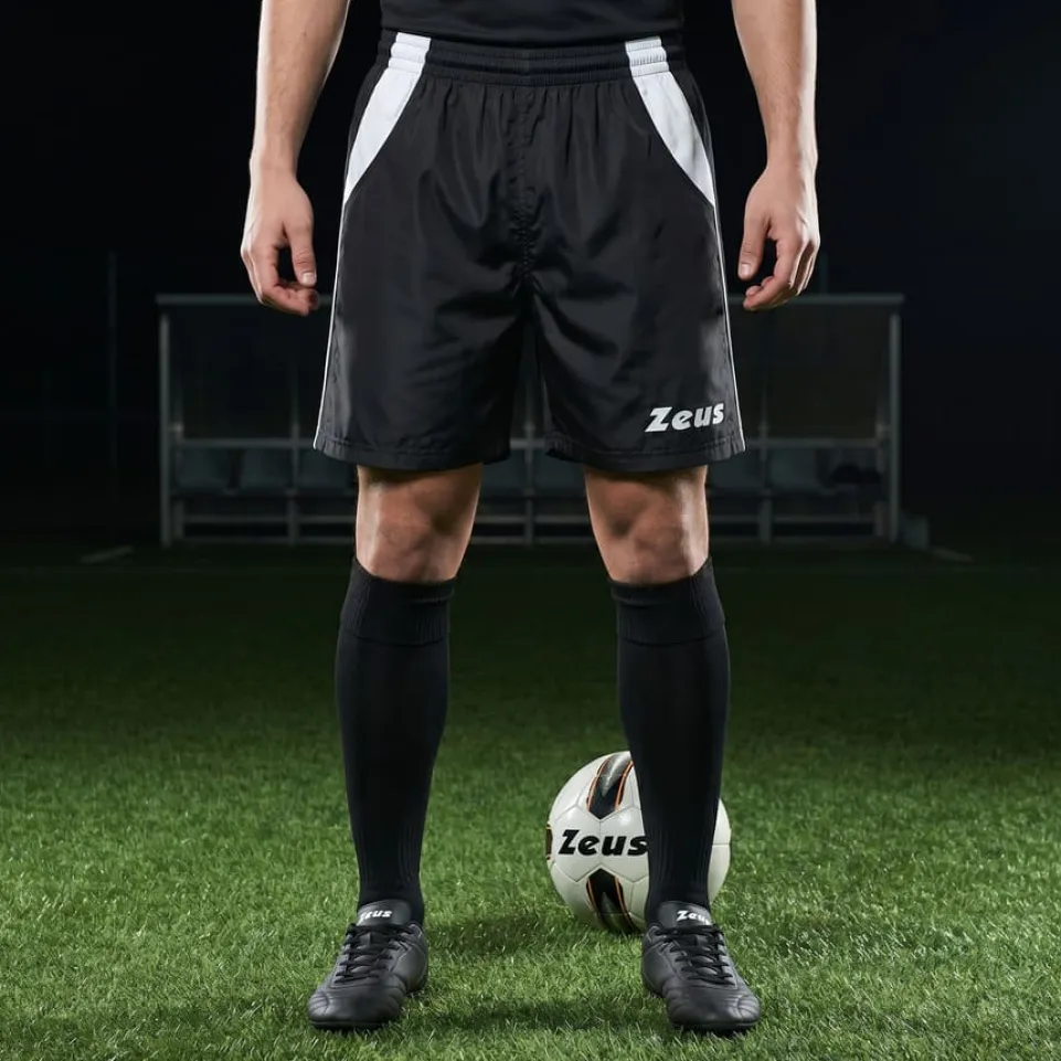 Zeus Pantaloncino Pippo Herren Training Shorts nero/bianco