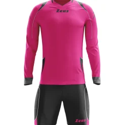 Zeus Paros Torwart Set Langarm Trikot mit Shorts Fucsia Schwarz