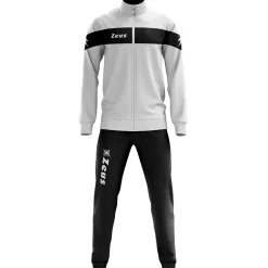 Zeus Tuta Apollo Herren Trainingsanzug Weiß Schwarz