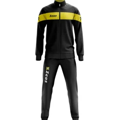 Zeus Tuta Apollo Herren Trainingsanzug Schwarz Gelb