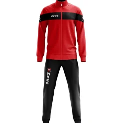 Zeus Tuta Apollo Herren Trainingsanzug Rot Schwarz