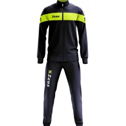 Zeus Tuta Apollo Herren Trainingsanzug Navy Neon Gelb