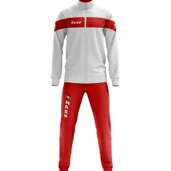 Zeus Tuta Apollo Herren Trainingsanzug Weiß Rot