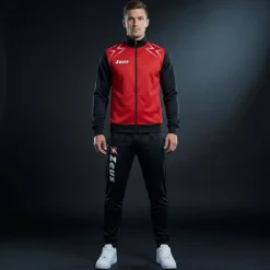 Zeus Tuta Easy Trainingsanzug Navy Rot