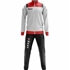Zeus Tuta Relax Vesuvio Herren Trainingsanzug Weiß Rot