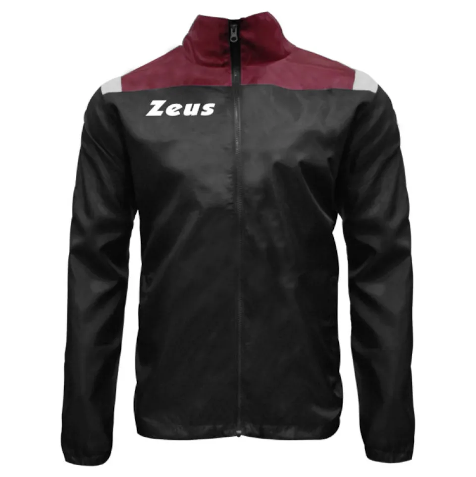 Zeus Vesuvio Regenjacke schwarz granata